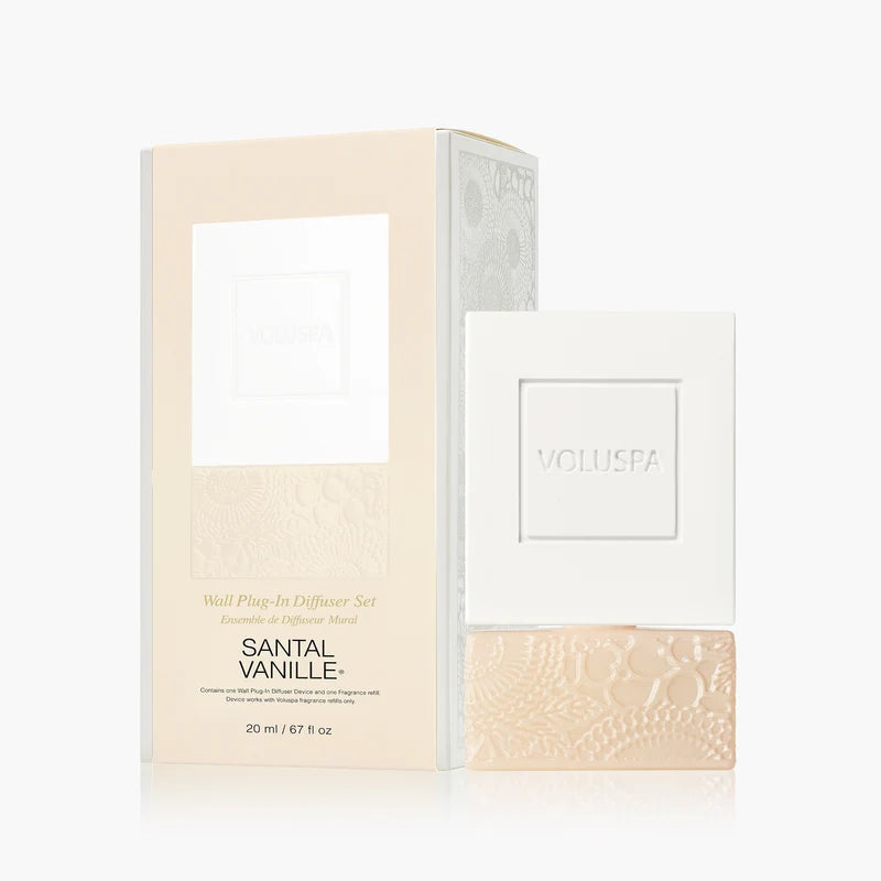 Voluspa - Santal Vanille Wall Plug-In Diffuser Starter Kit