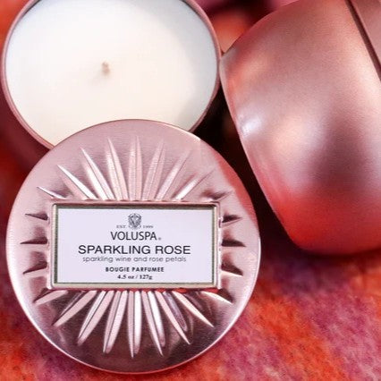 Voluspa - Sparkling Rose Mini Tin Candle