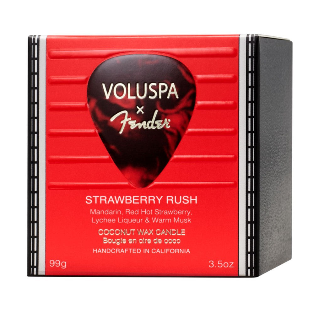 Voluspa - Fender Strawberry Rush Mini Boxed Candle