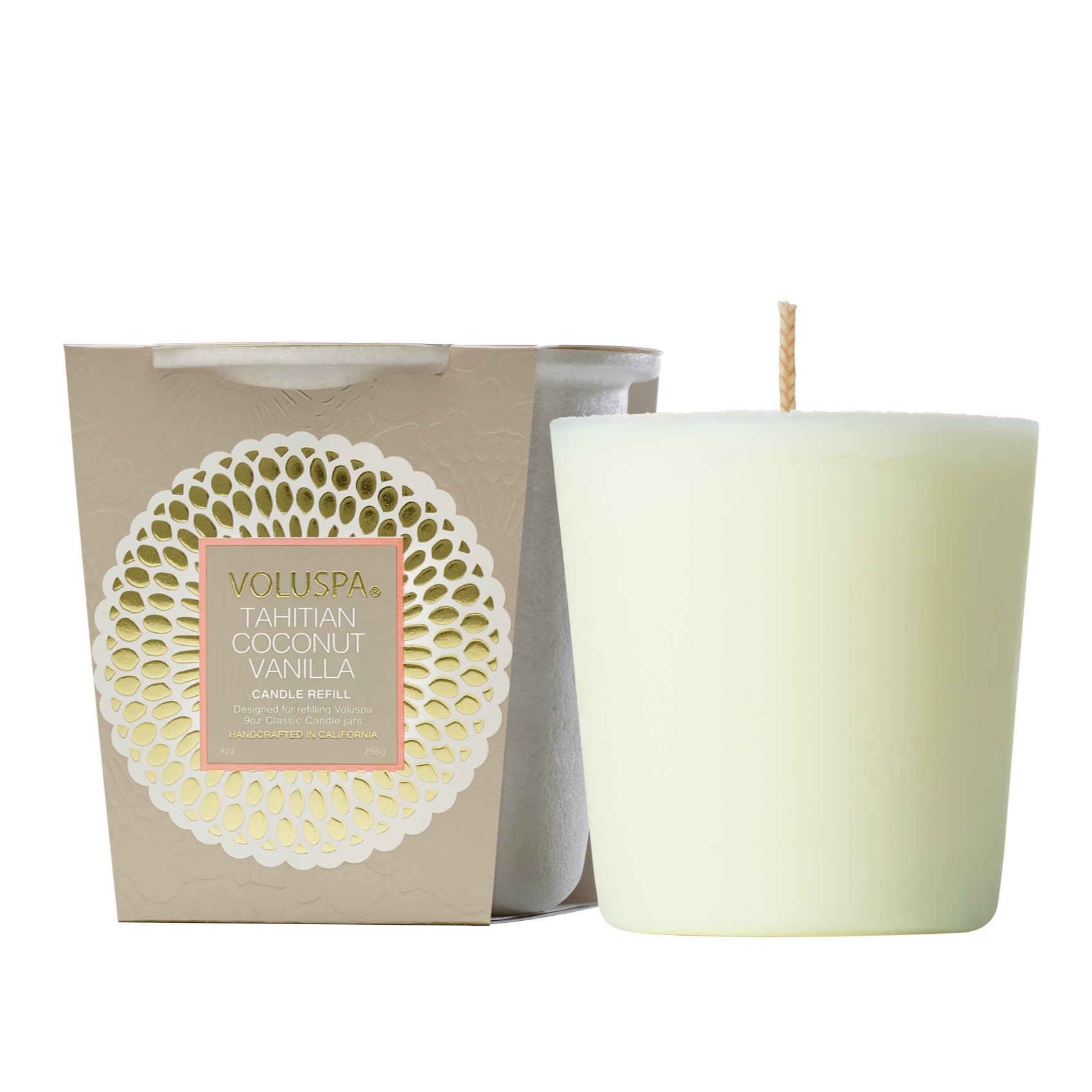 Voluspa - Tahitian Coconut Vanilla Classic Candle Refill