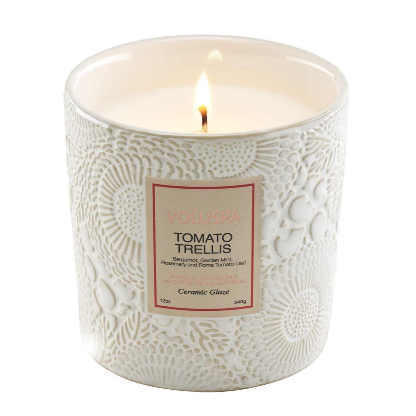 Voluspa - Tomato Trellis Ceramic Luxe Classic Candle
