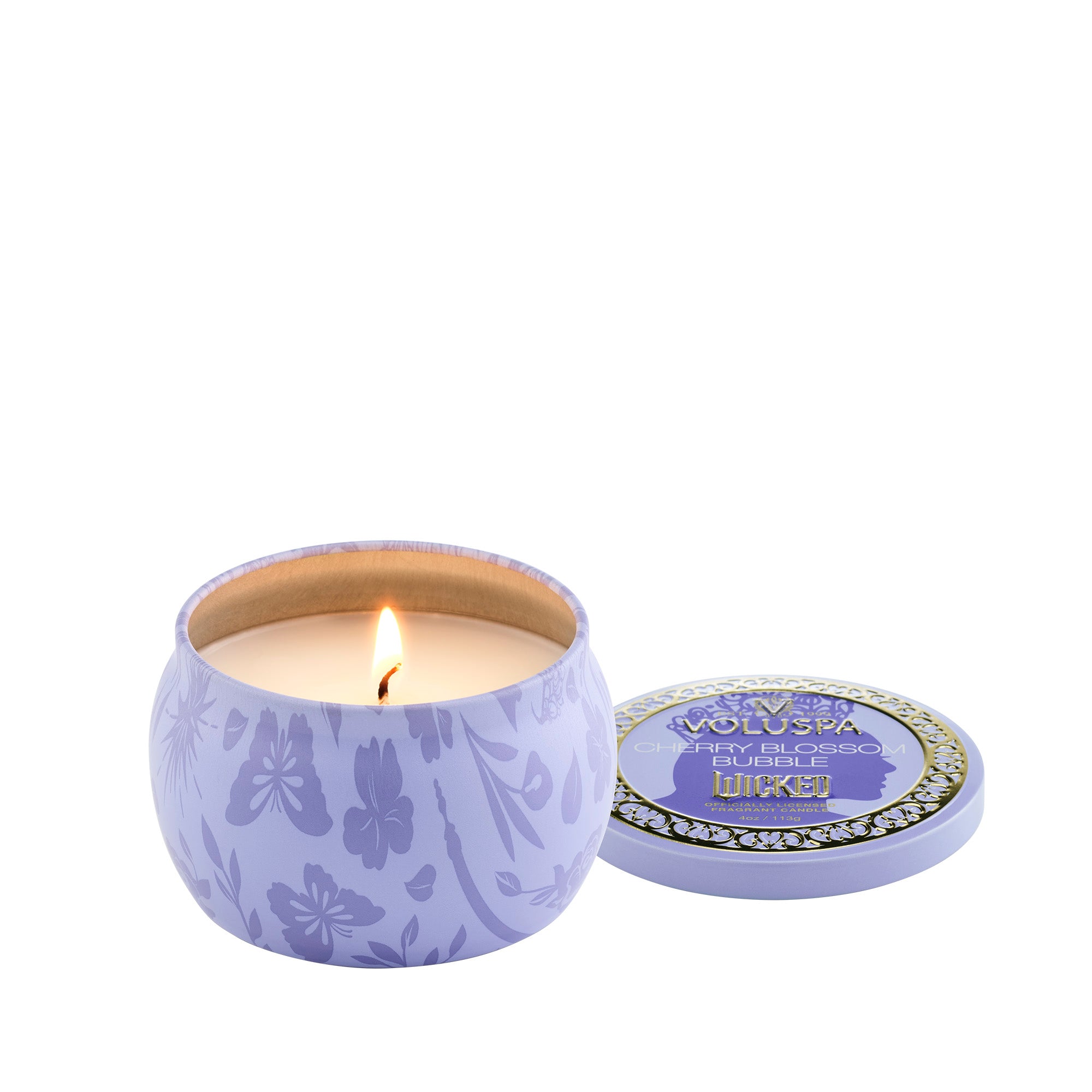 Voluspa - Cherry Blossom Bubble Mini Tin Candle (Wicked 2 Collection)