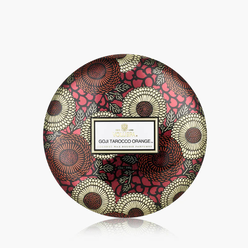 Voluspa - Goji Tarocco Orange 3 Wick Tin Candle_{first_image}