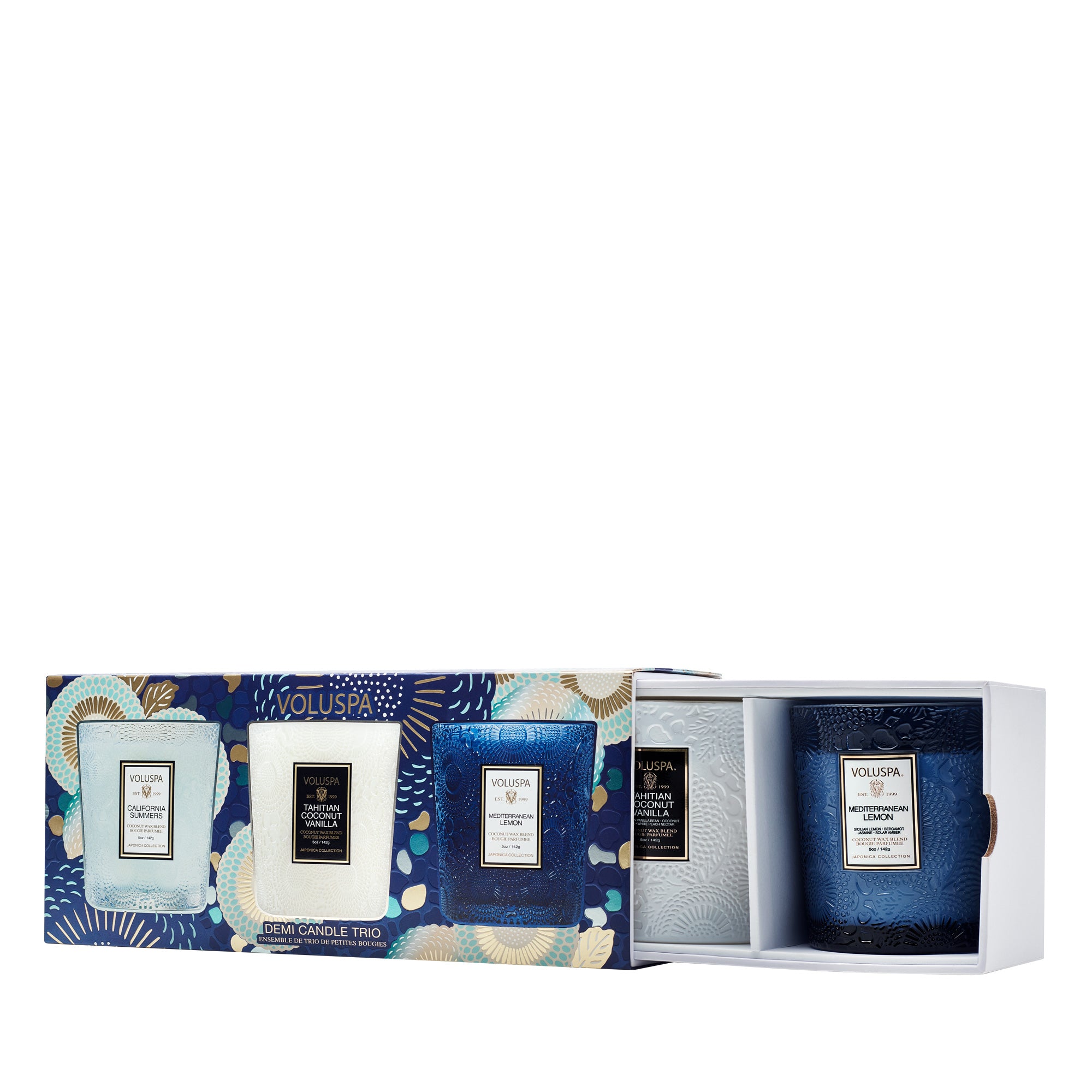 Voluspa - Coastal Getaway Demi Candle Trio Set