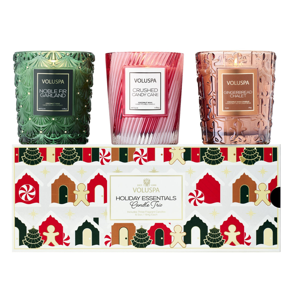 Voluspa - Holiday Village Candle Trio Gift Set