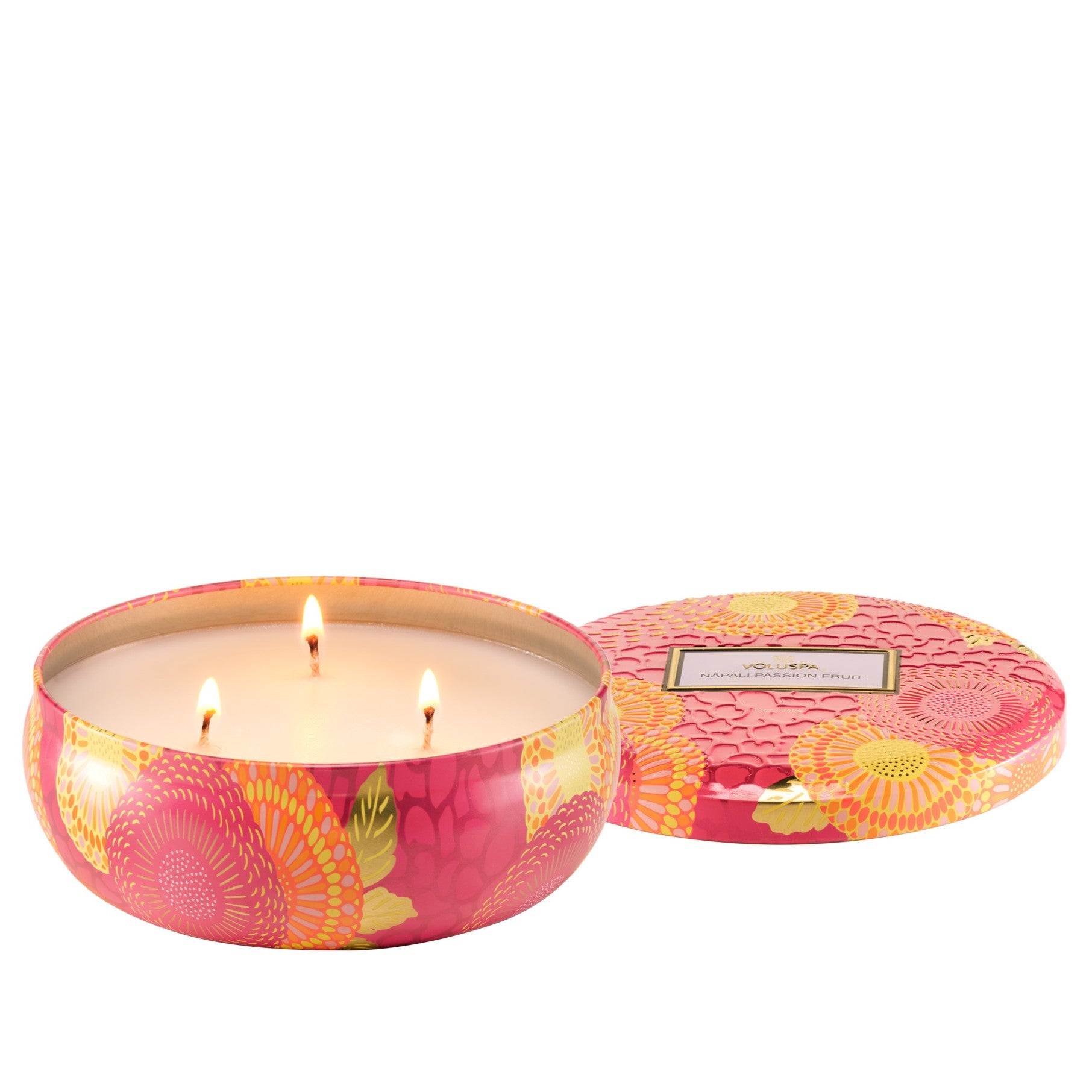 Voluspa - Napali Passion Fruit 3 Wick Tin Candle