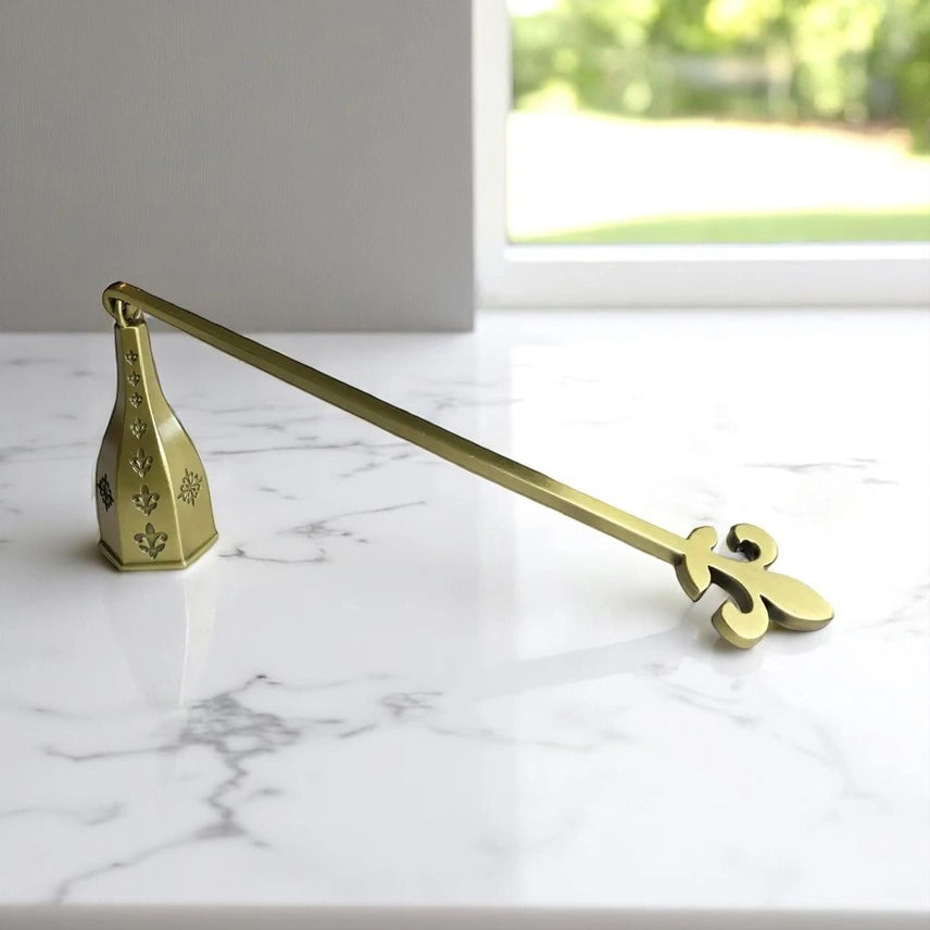 Wickman - Bell Snuffer Fleur de Lis Antique Brass