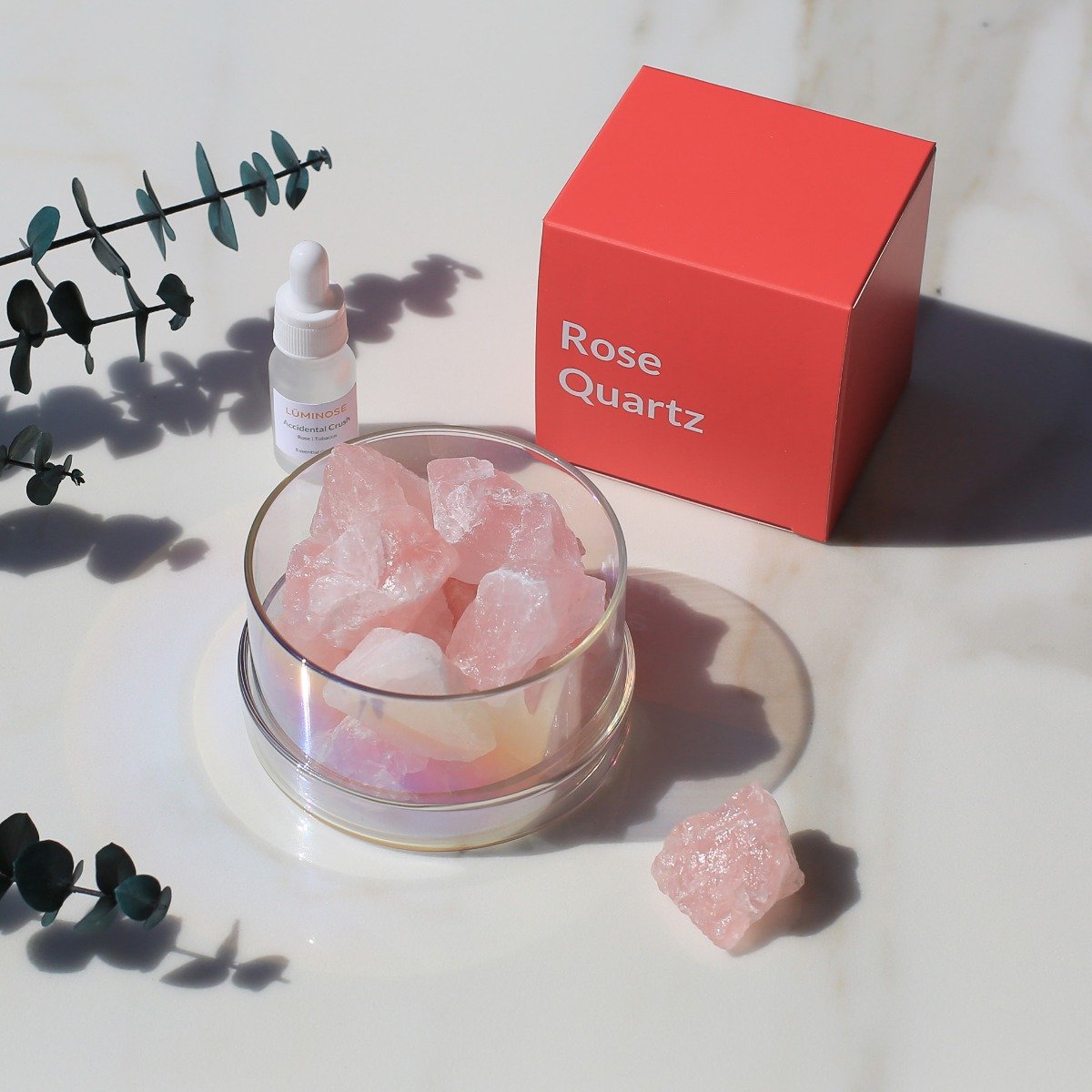 Luminose - Accidental Crush Rose Quartz Diffuser Set