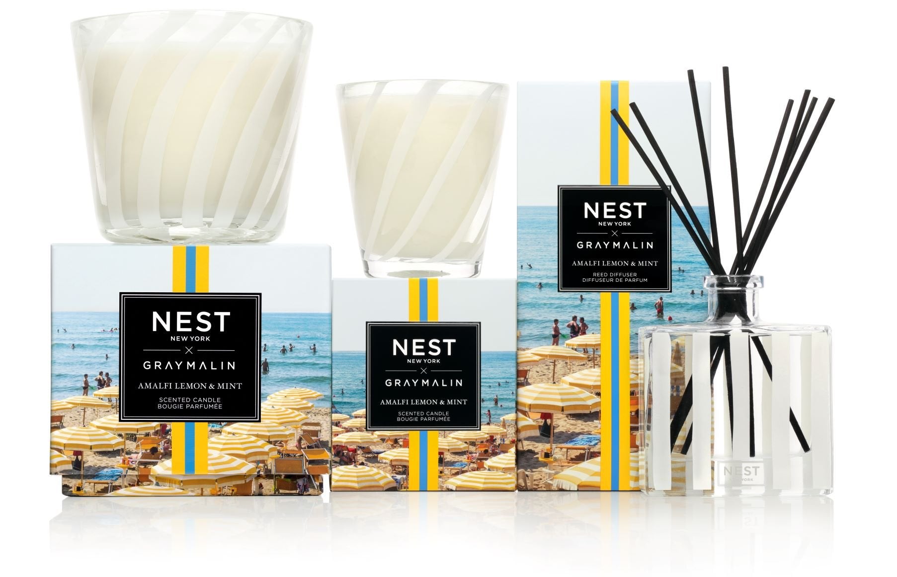 Nest - Amalfi Lemon & Mint 3 Wick Candle (x Gray Malin)
