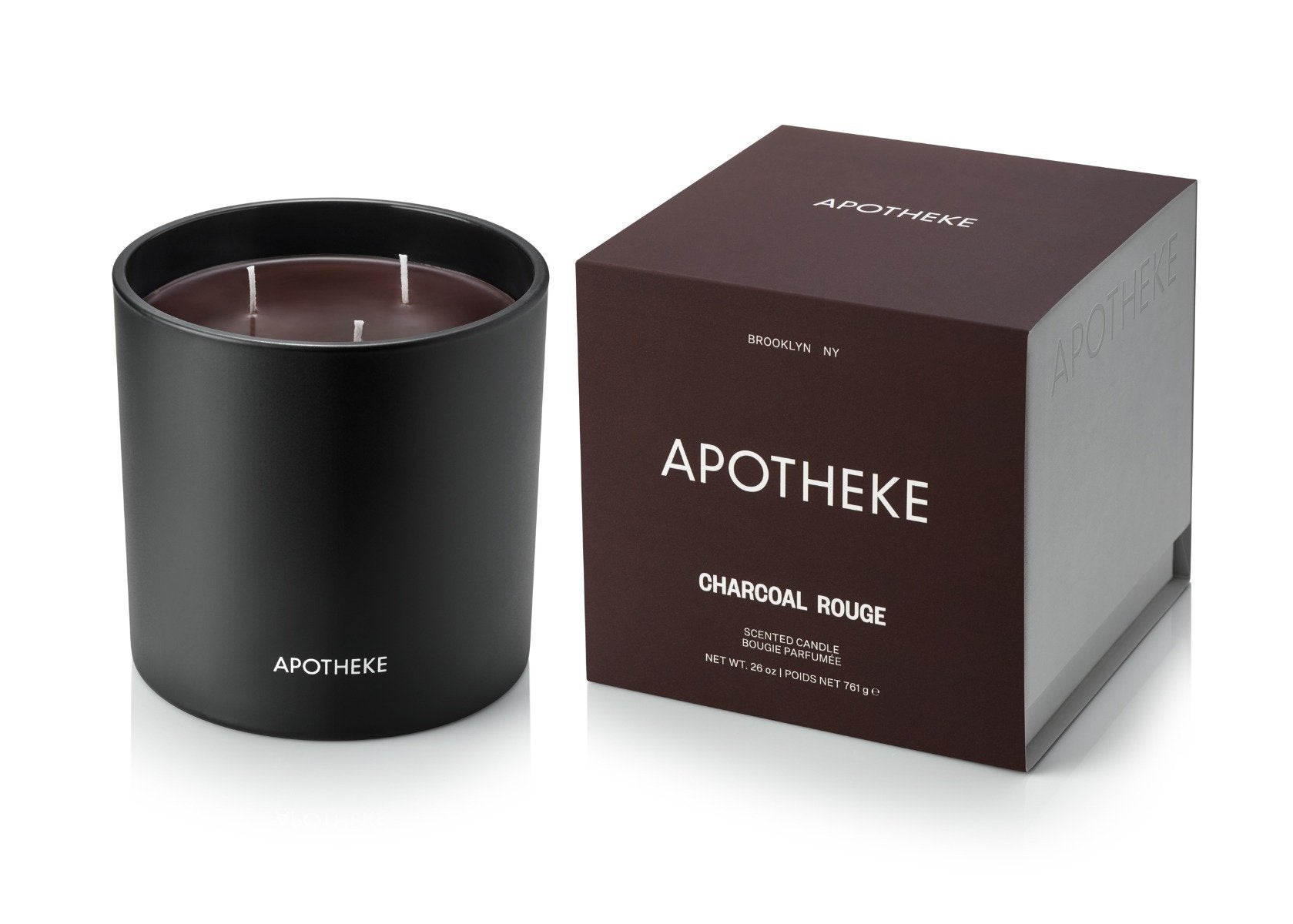 Apotheke - Charcoal Rouge 3 Wick Candle