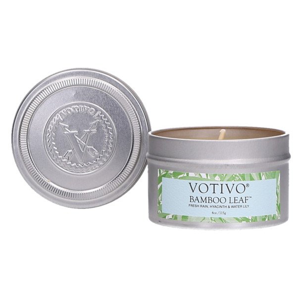 Votivo - Bamboo Leaf Travel Tin Candle