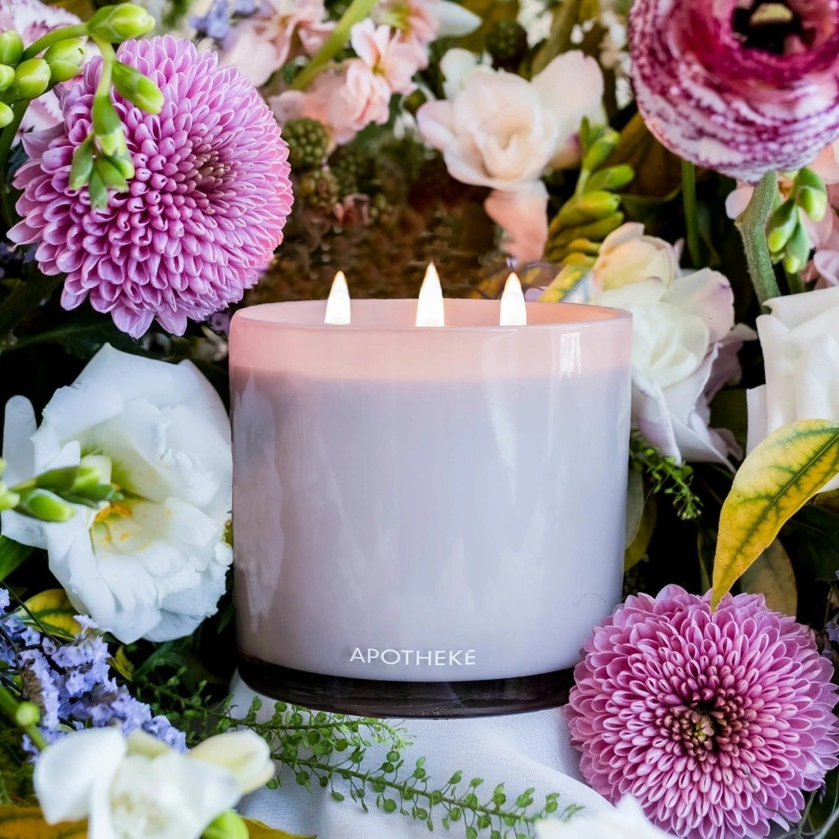 Apotheke - Black Iris Oak 3 Wick Candle