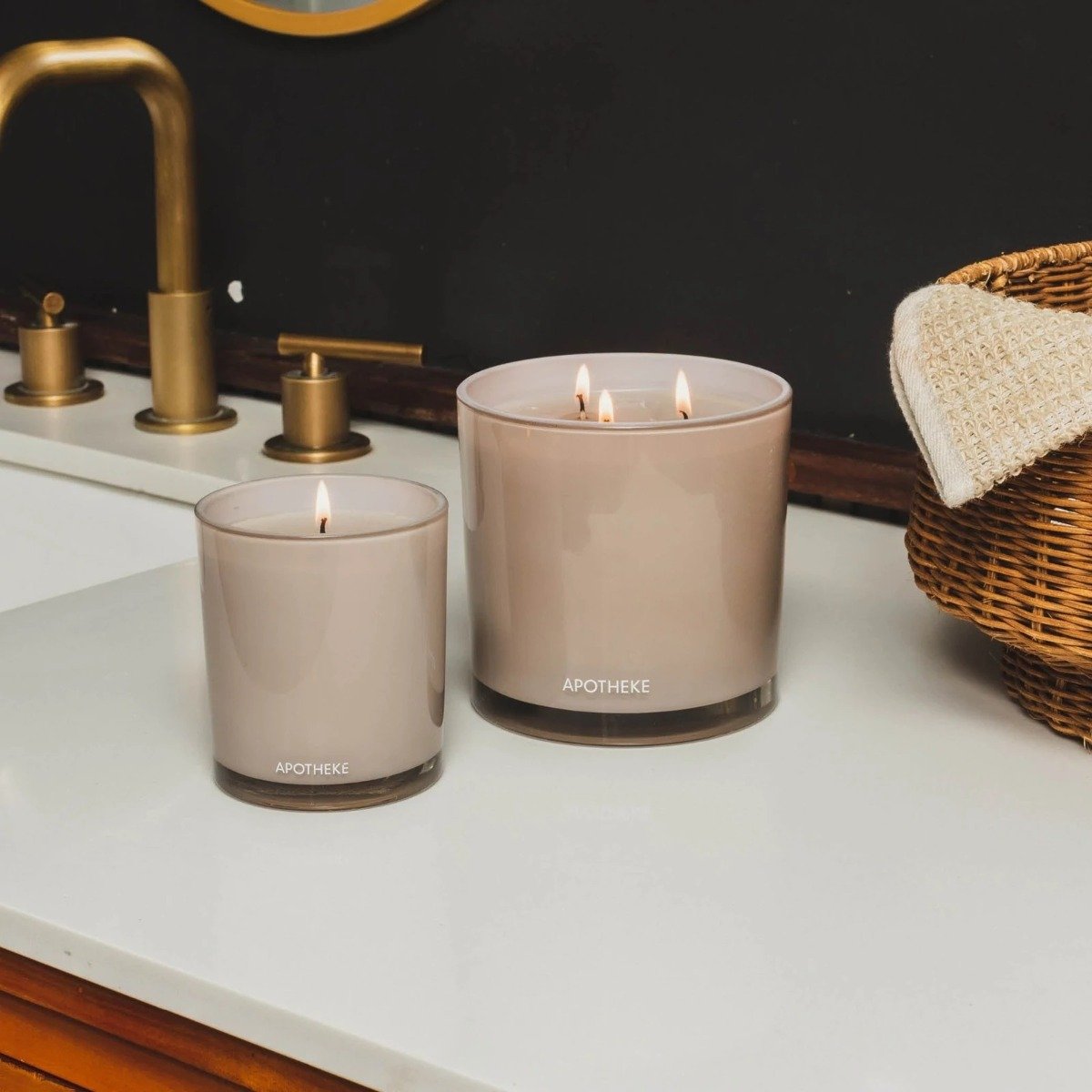 Apotheke - Black Iris Oak 3 Wick Candle