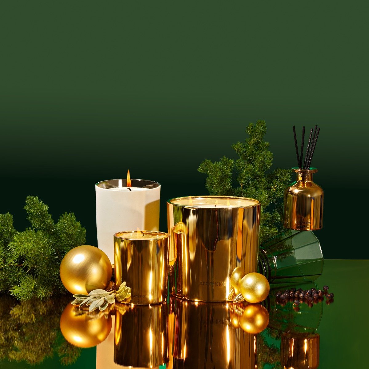 Apotheke - Black Cypress Mini Candle & Reed Diffuser Duo