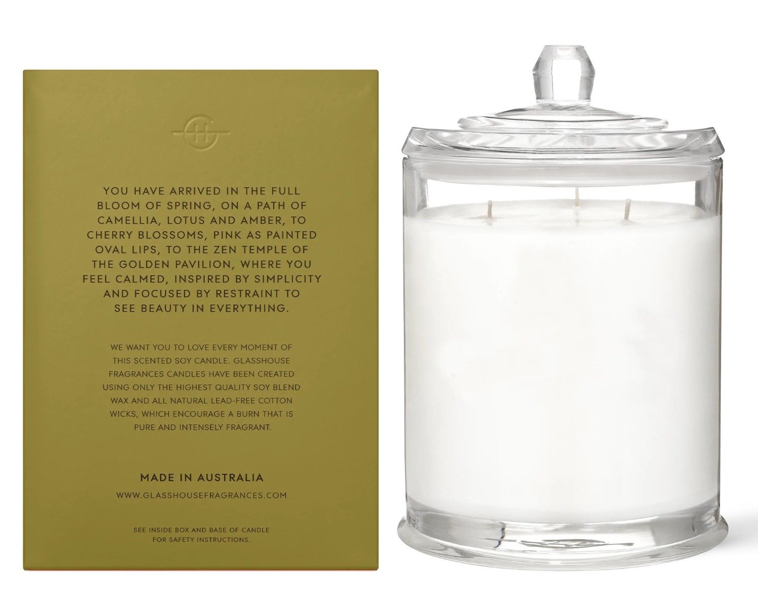 Glasshouse - Kyoto In Bloom Large Candle