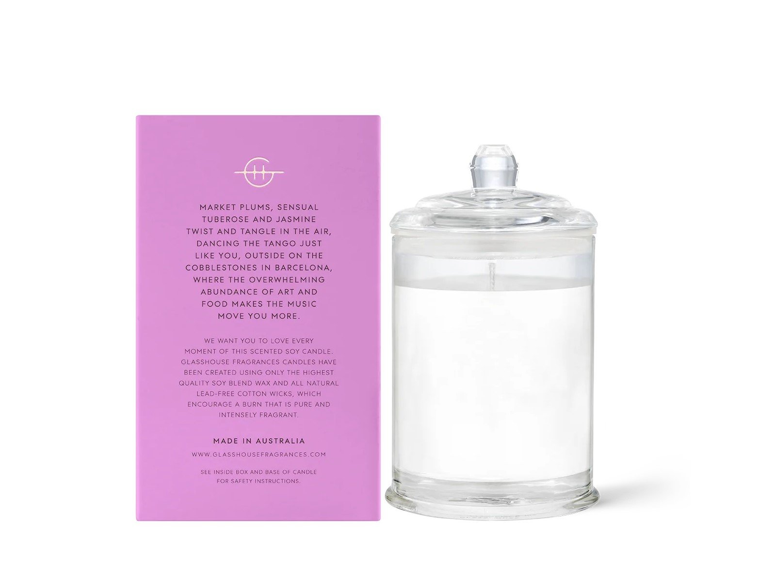 Glasshouse - A Tango In Barcelona Mini Candle