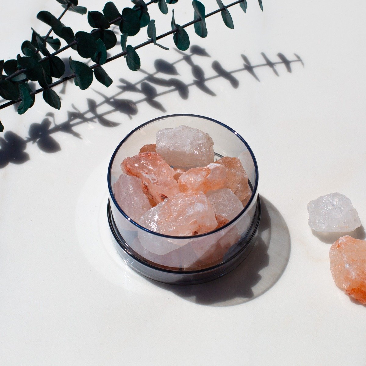 Luminose - Blank Verse Clear Quartz & Himalayan Salt Diffuser Set