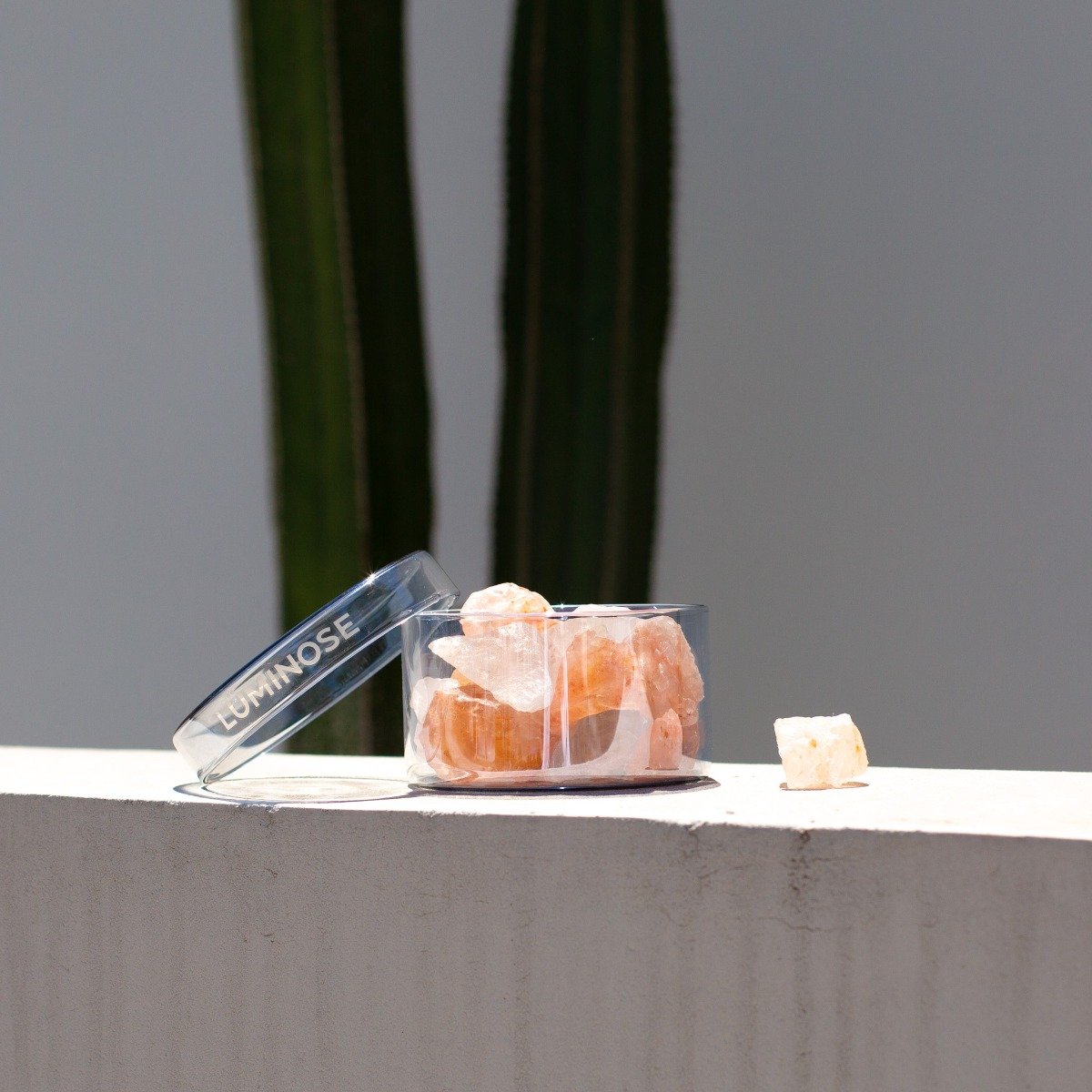 Luminose - Blank Verse Clear Quartz & Himalayan Salt Diffuser Set