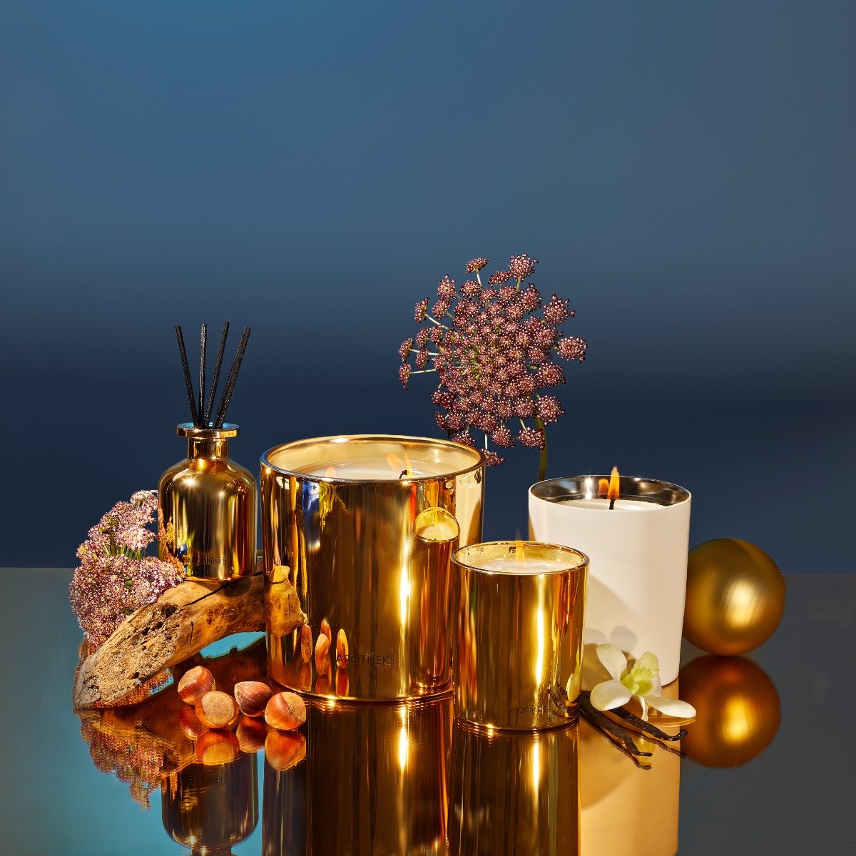 Apotheke - Cardamom Chestnut 3 Wick Candle