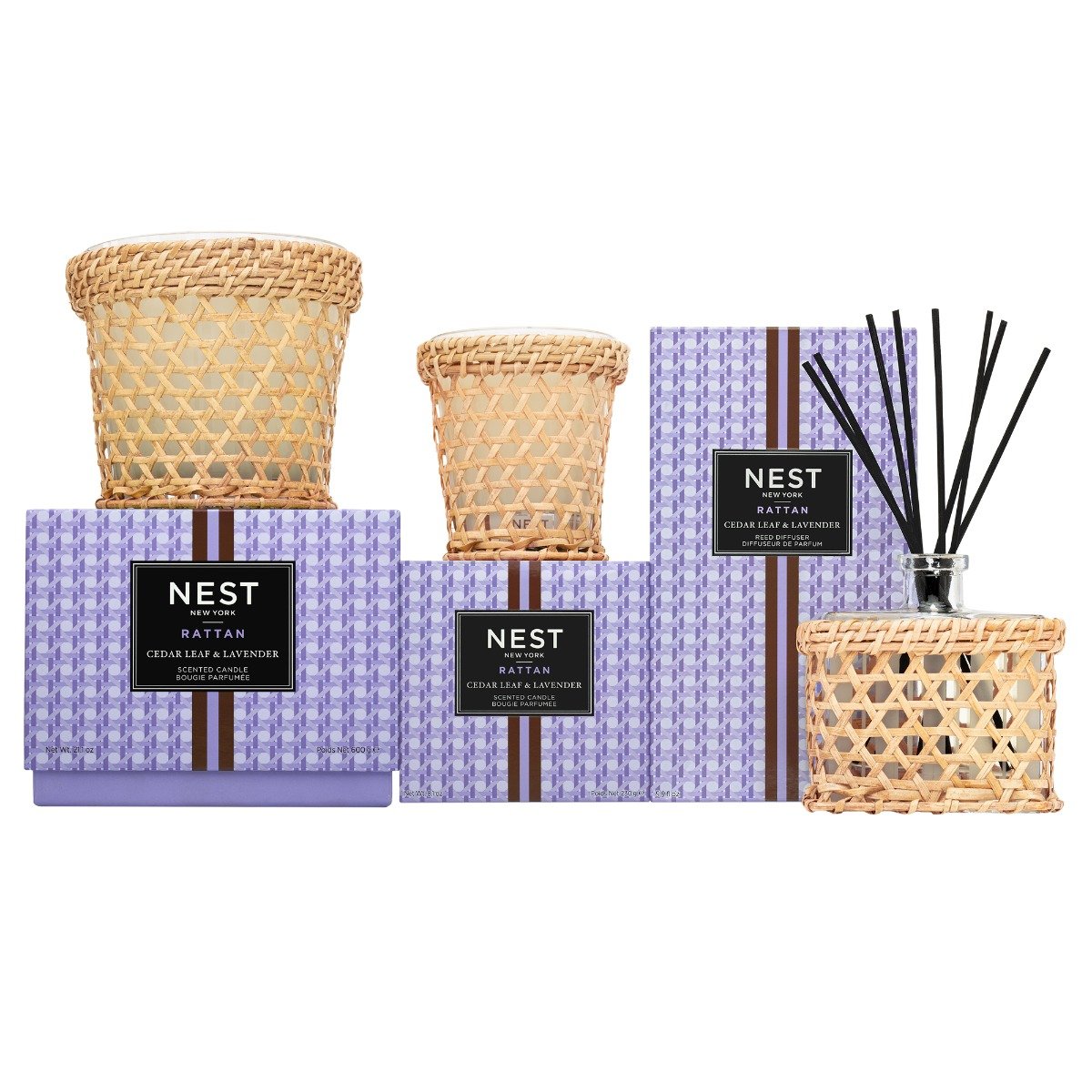 Nest - Cedar Leaf & Lavender Rattan Diffuser
