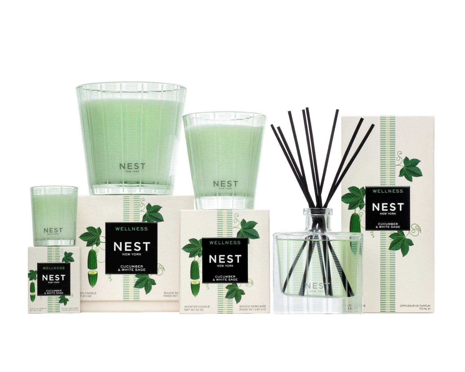 Nest - Cucumber & White Sage Candle