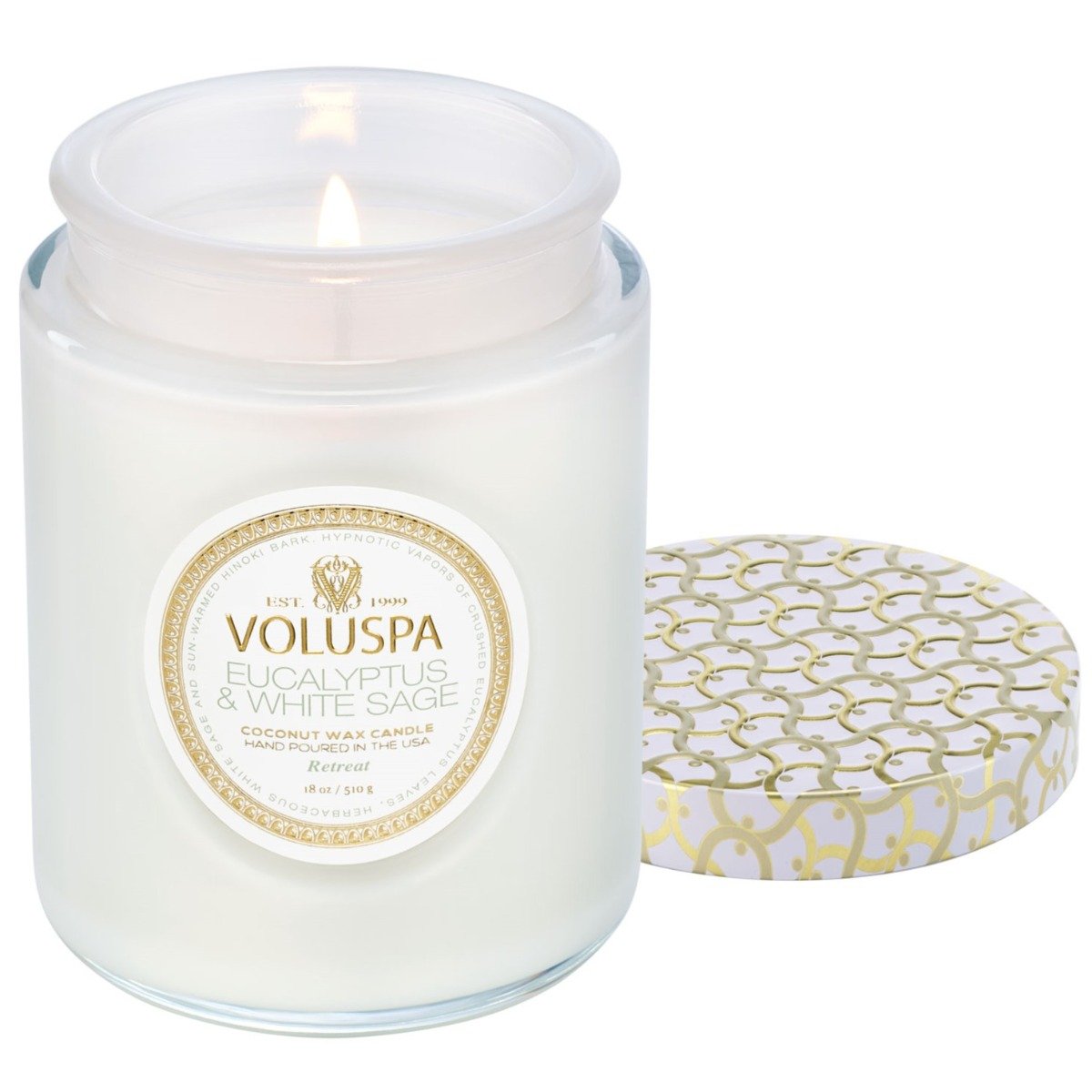 Voluspa - Eucalyptus & White Sage Large Jar Candle