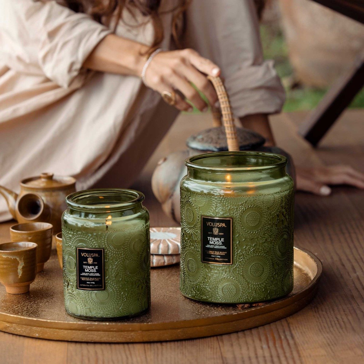 Voluspa - Temple Moss Large Jar Candle