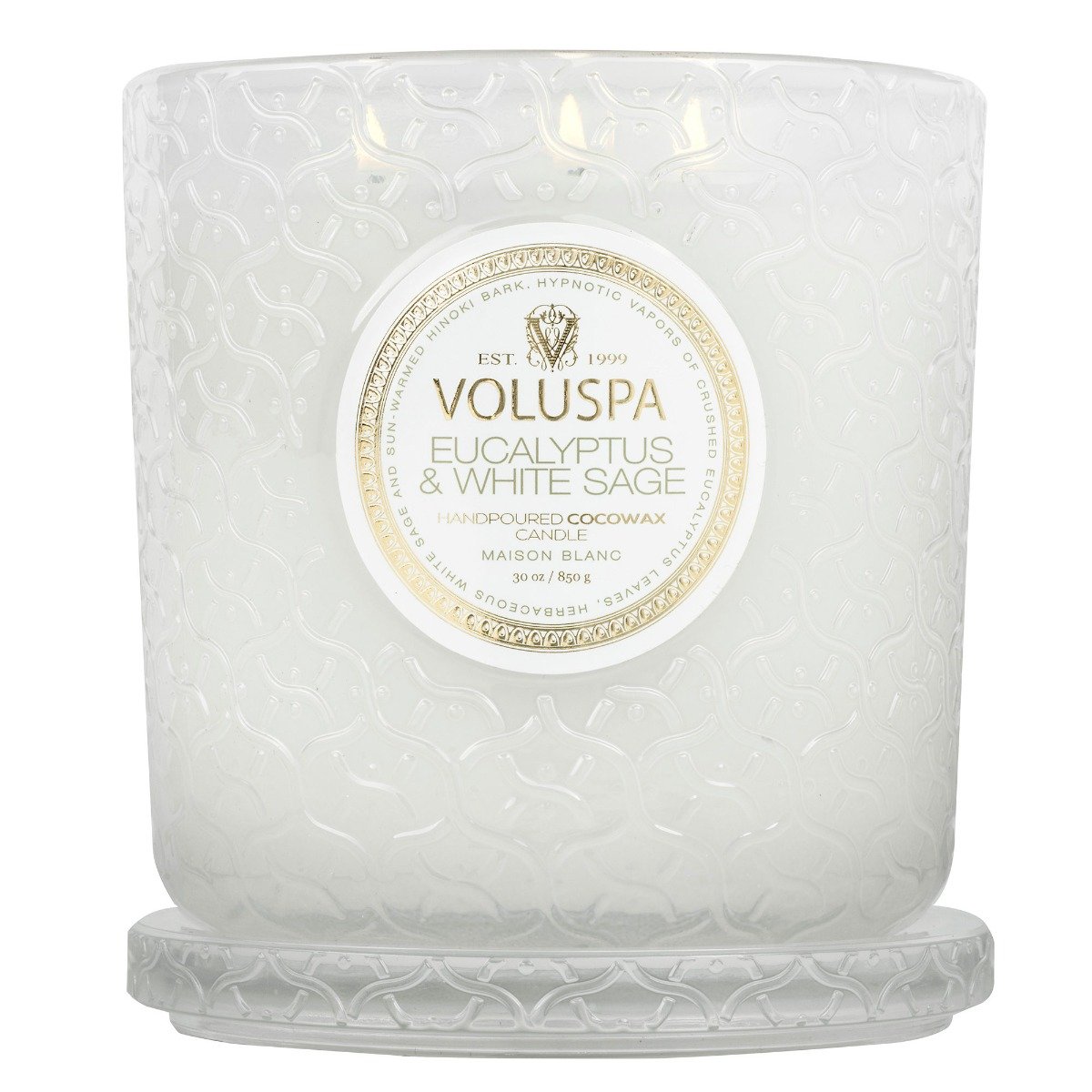 Voluspa - Eucalyptus & White Sage Luxe Candle