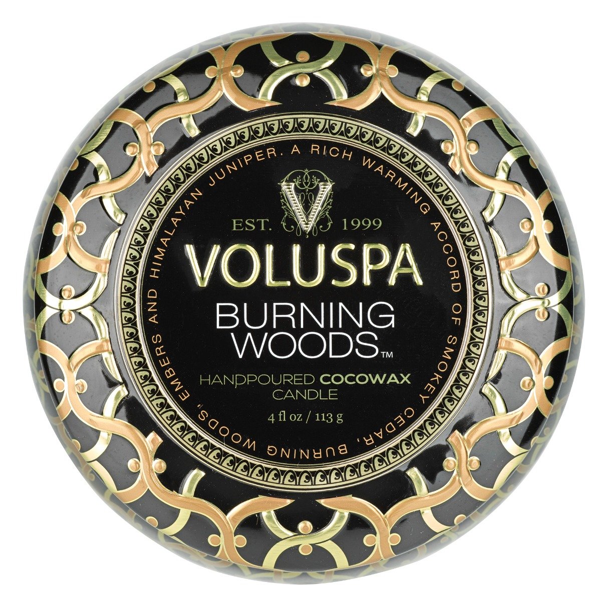 Voluspa - Burning Woods Mini Tin Candle