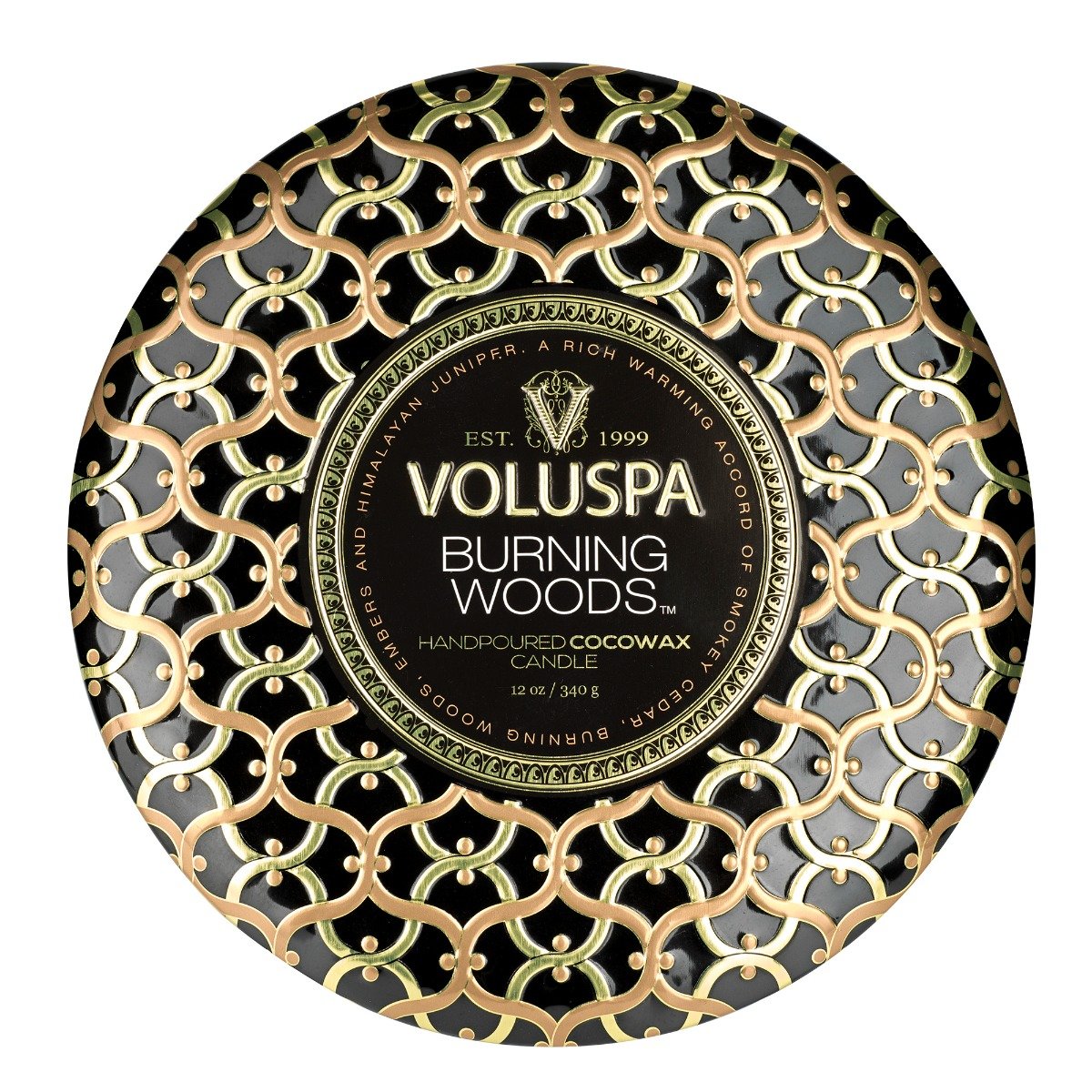 Voluspa - Burning Woods 3 Wick Tin Candle