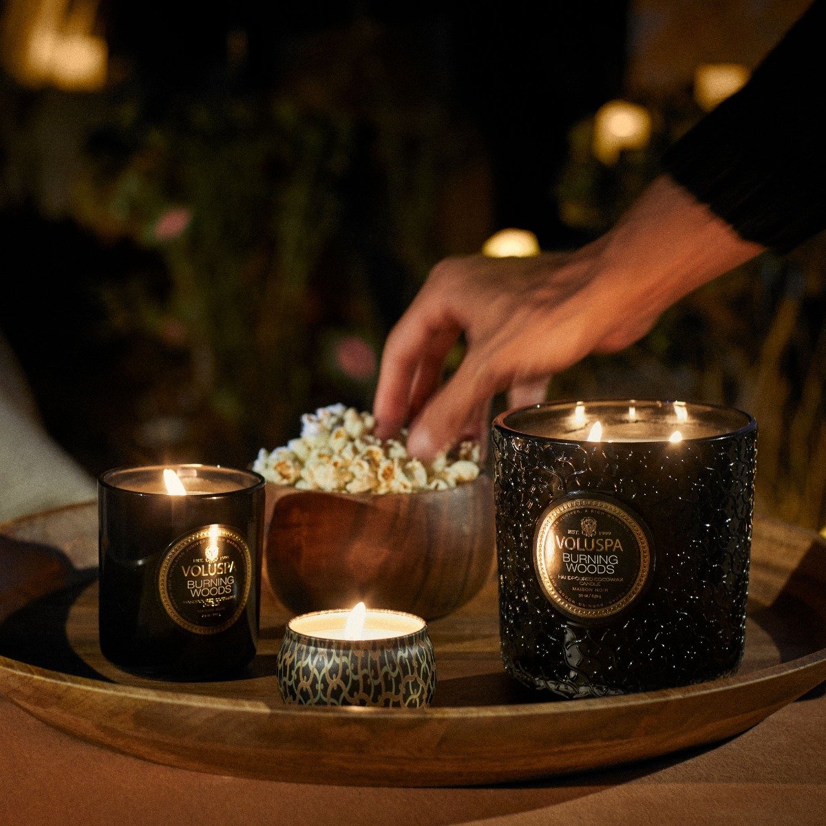 Voluspa - Burning Woods Luxe Candle