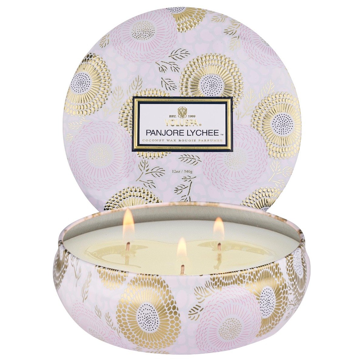 Voluspa - Panjore Lychee 3 Wick Tin Candle