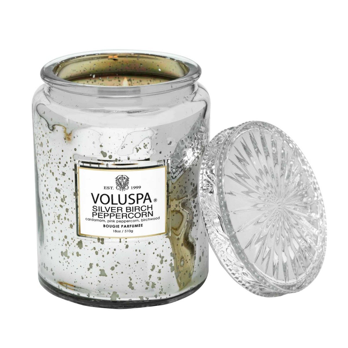 Voluspa - Silver Birch Peppercorn Large Jar Candle