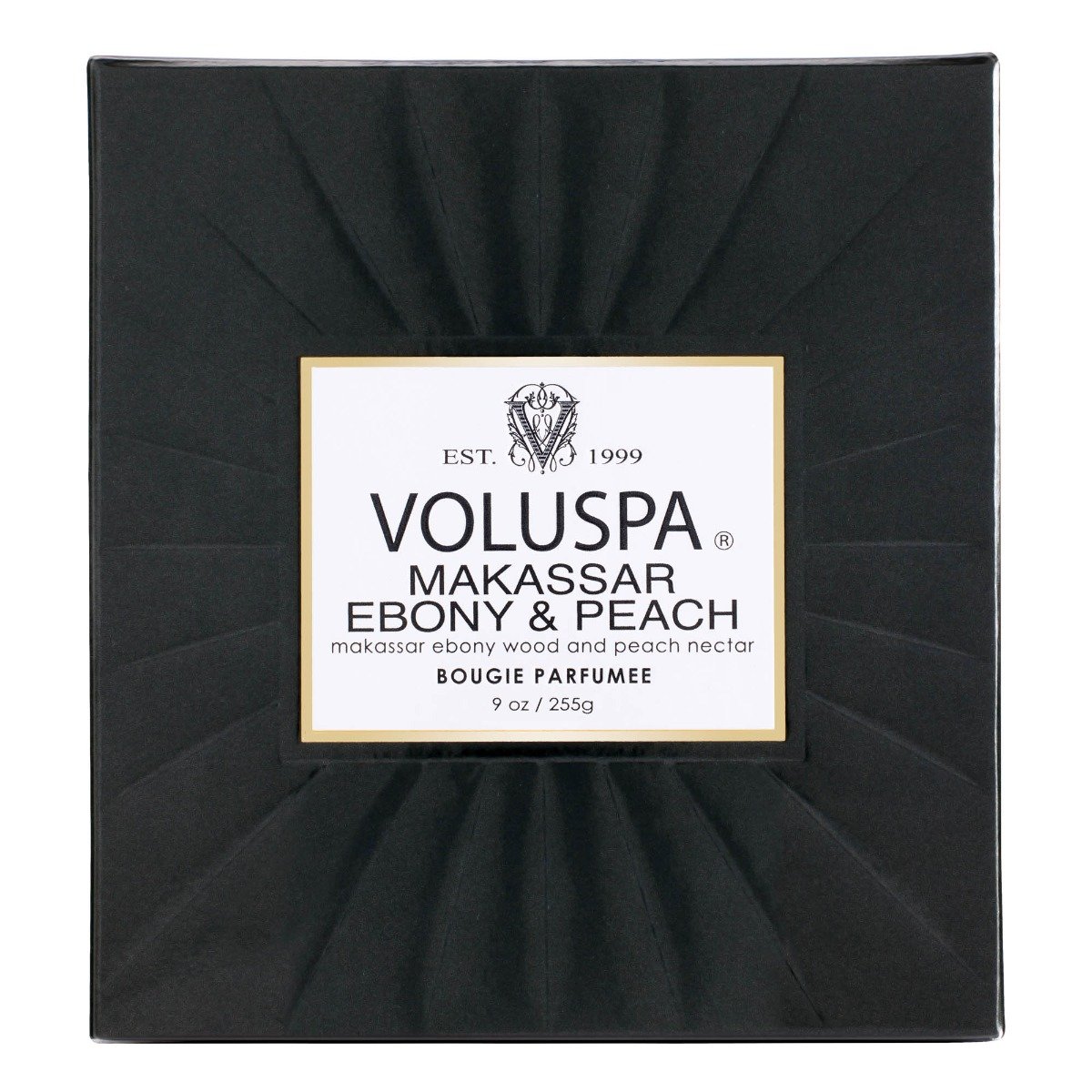 Voluspa - Makassar Ebony & Peach Classic Candle