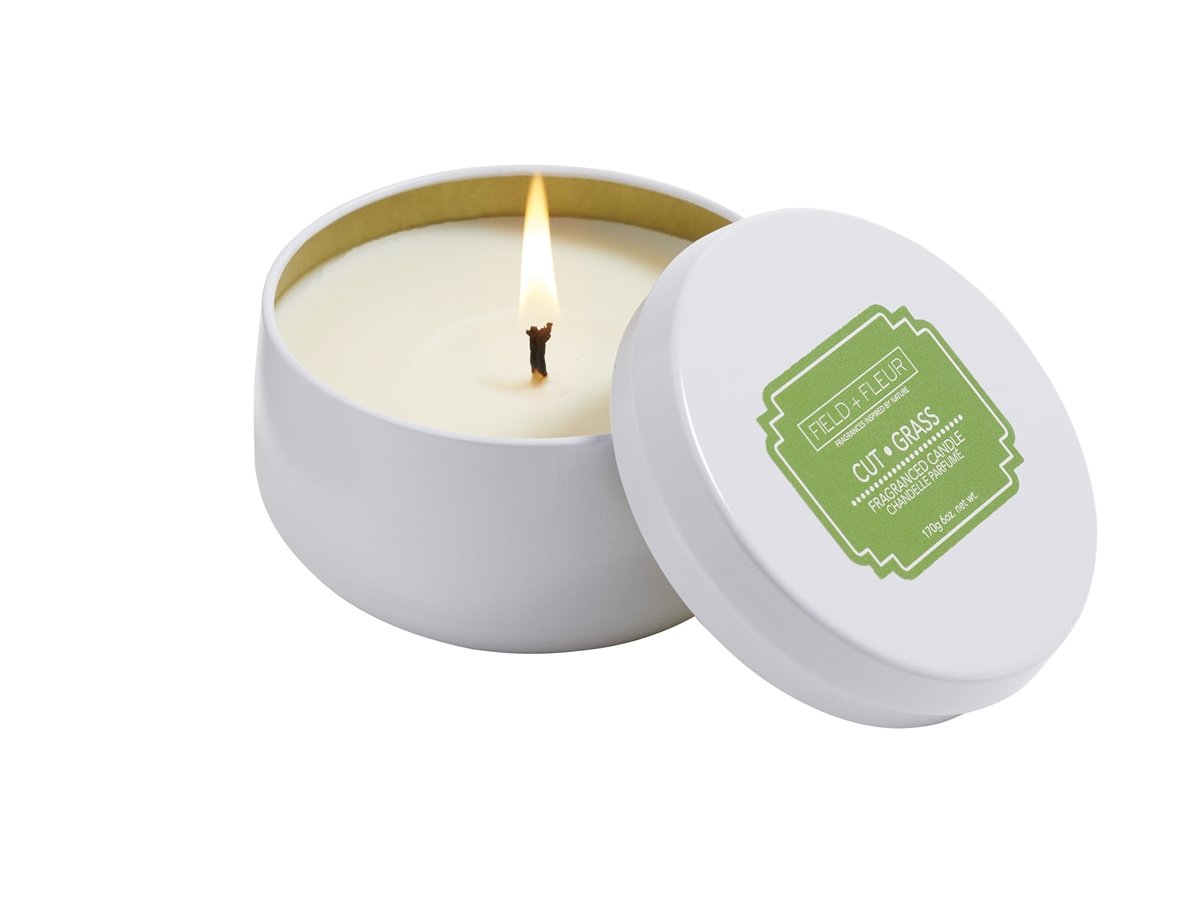 Field + Fleur - Cut Grass Tin Candle