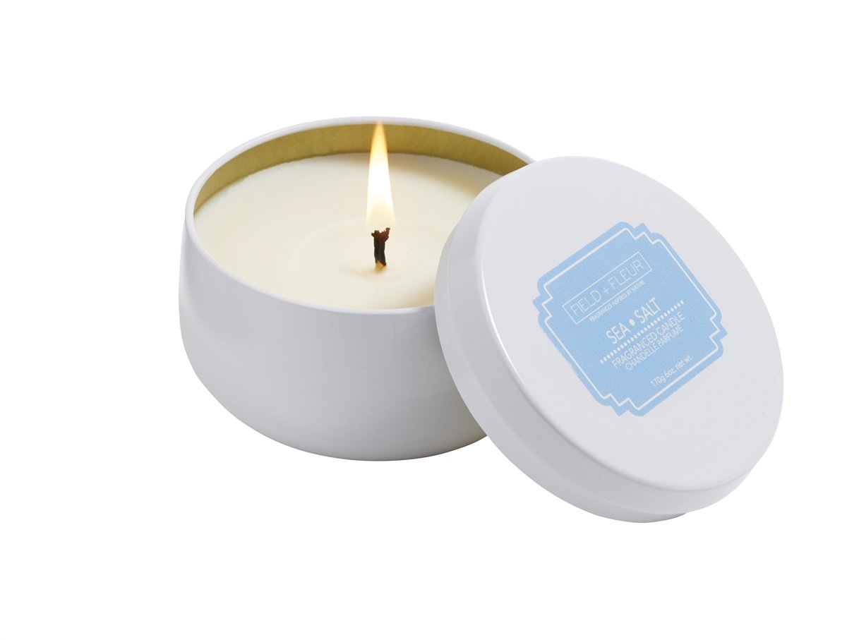 Field + Fleur - Sea Salt Tin Candle