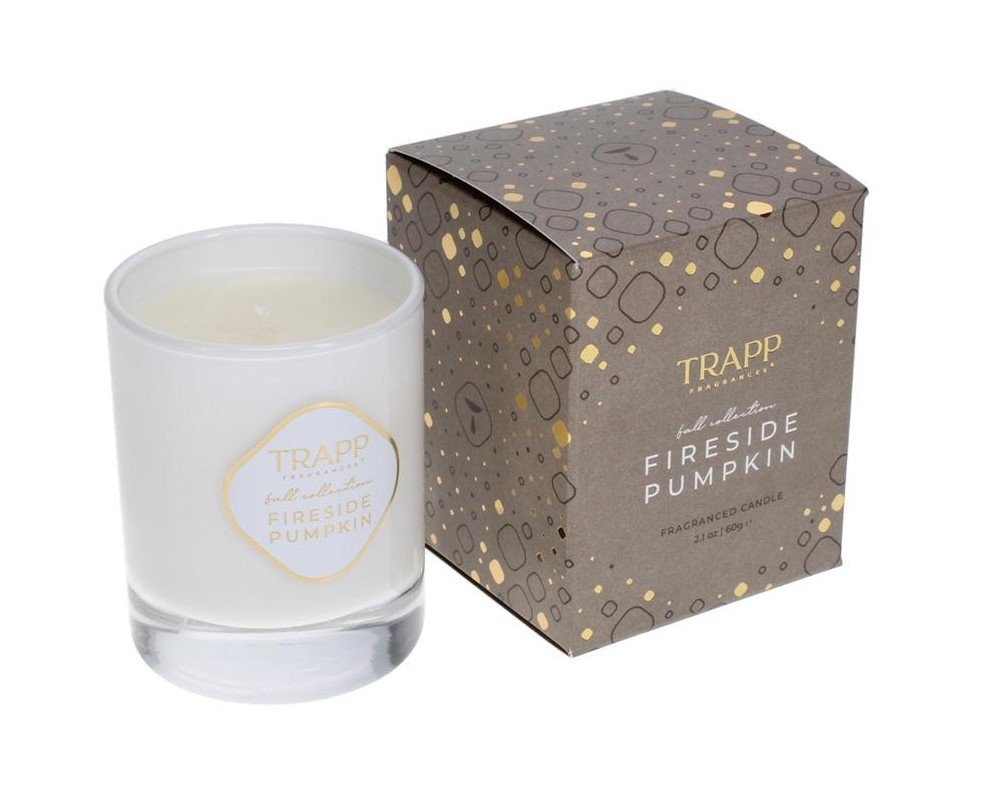 Trapp - Fireside Pumpkin Votive in Glass Candle