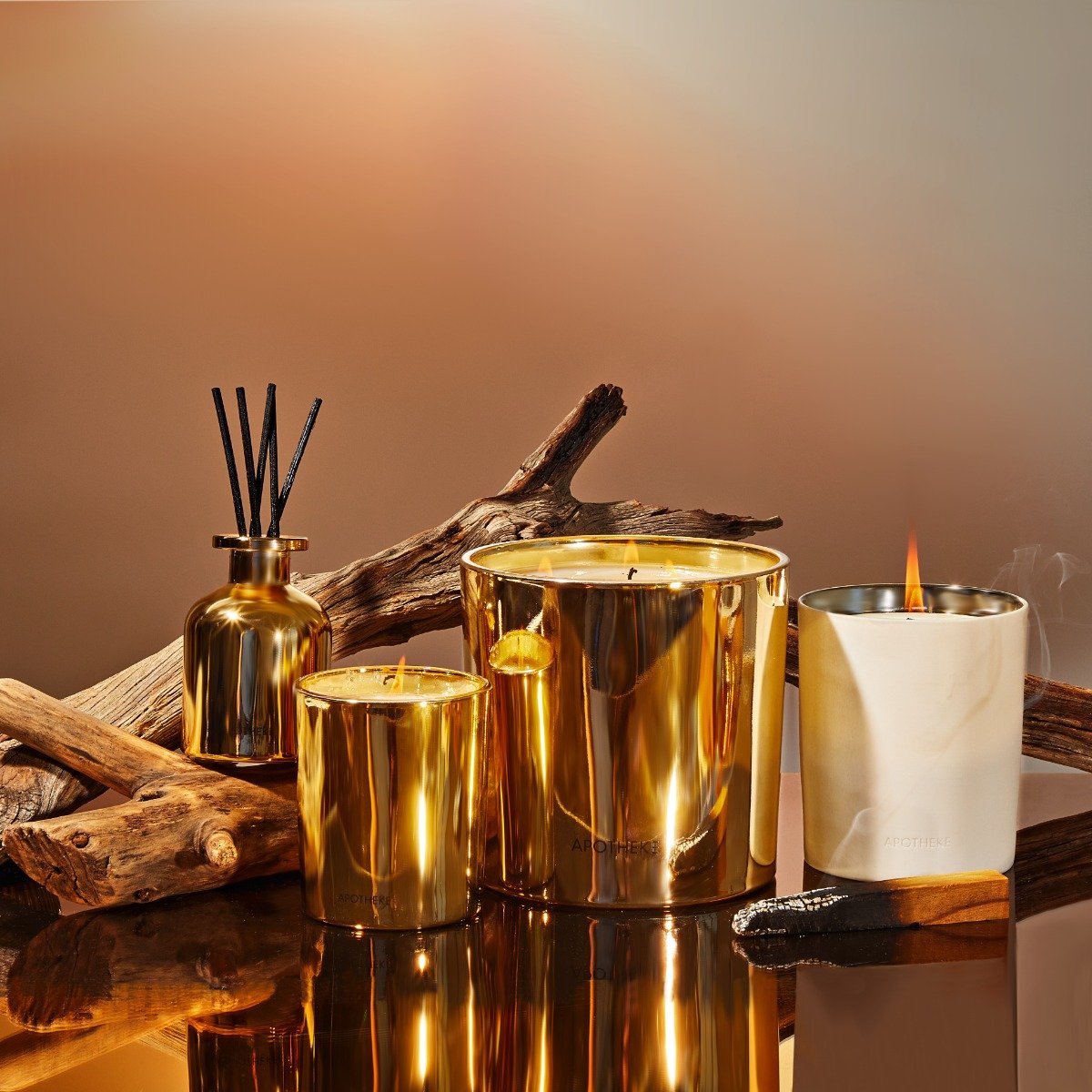 Apotheke - Firewood Mini Tin Candle