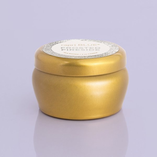 Capri Blue - Frosted Fireside Mini Tin Glam Candle