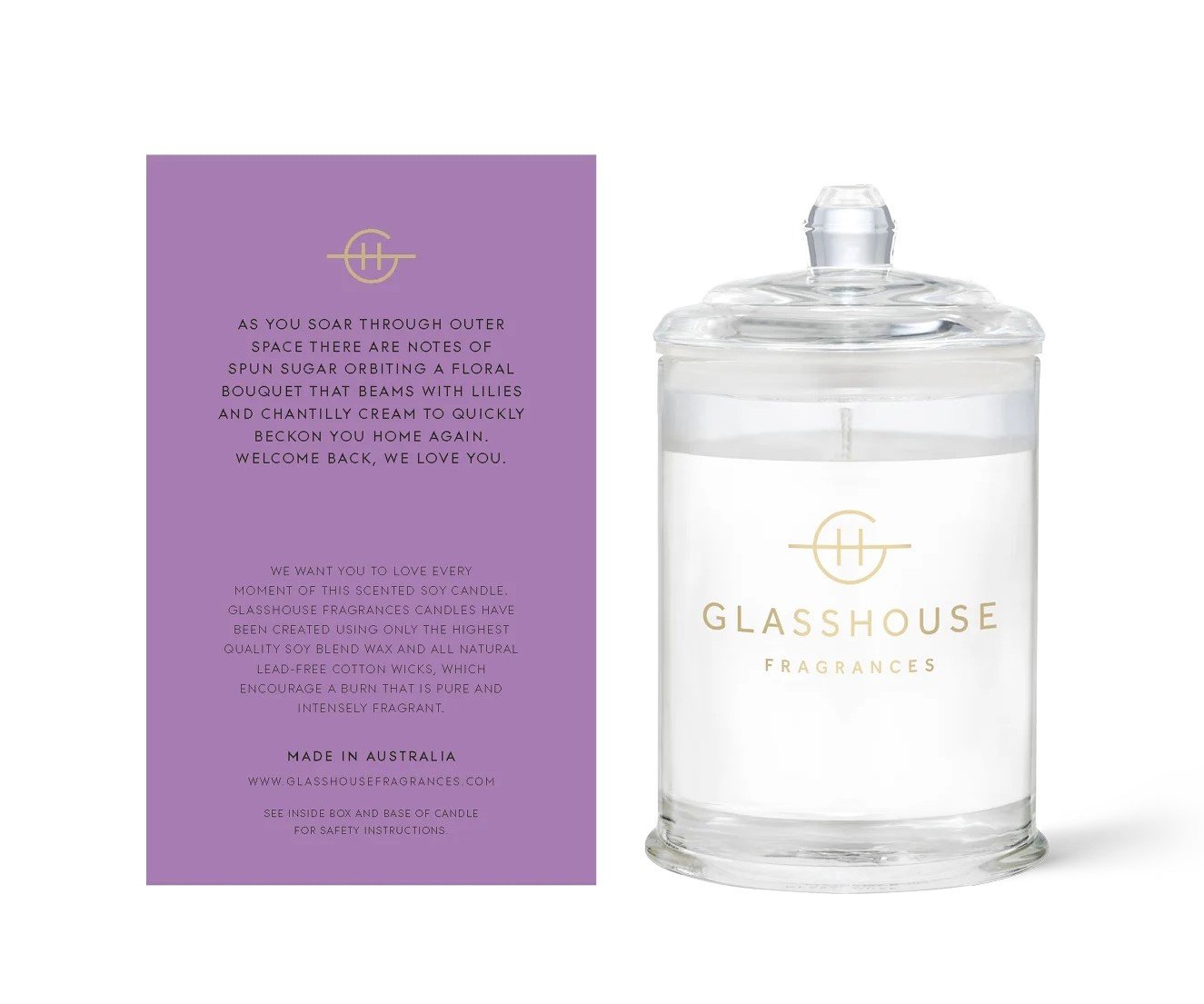 Glasshouse - Moon & Back Mini Candle