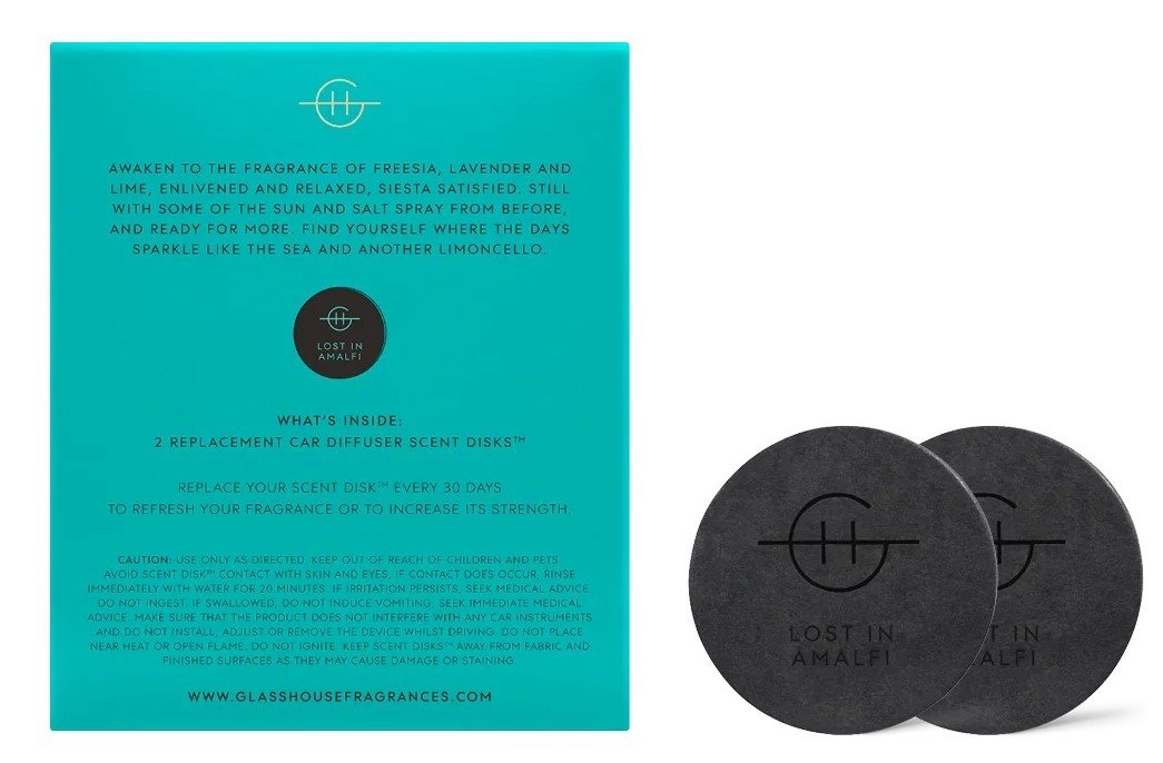 Glasshouse - Lost In Amalfi Car Diffuser Refill