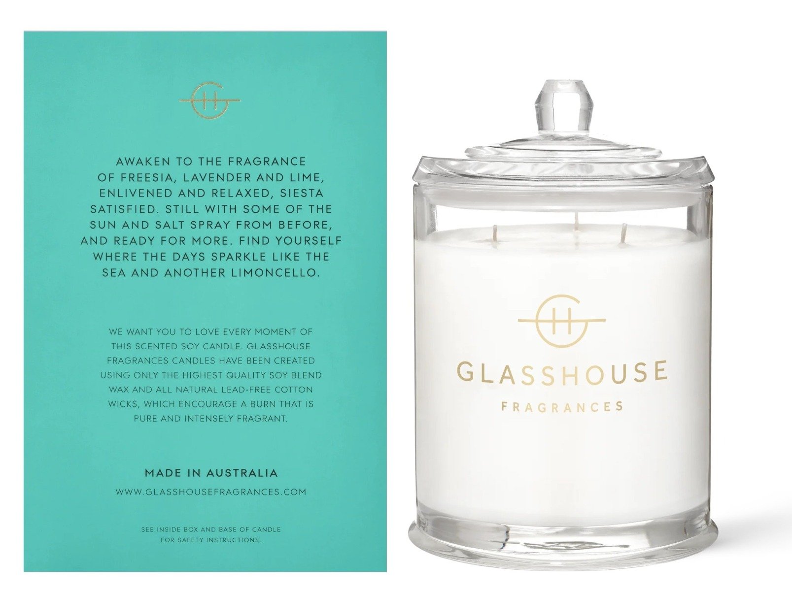 Glasshouse - Lost In Amalfi Large Candle