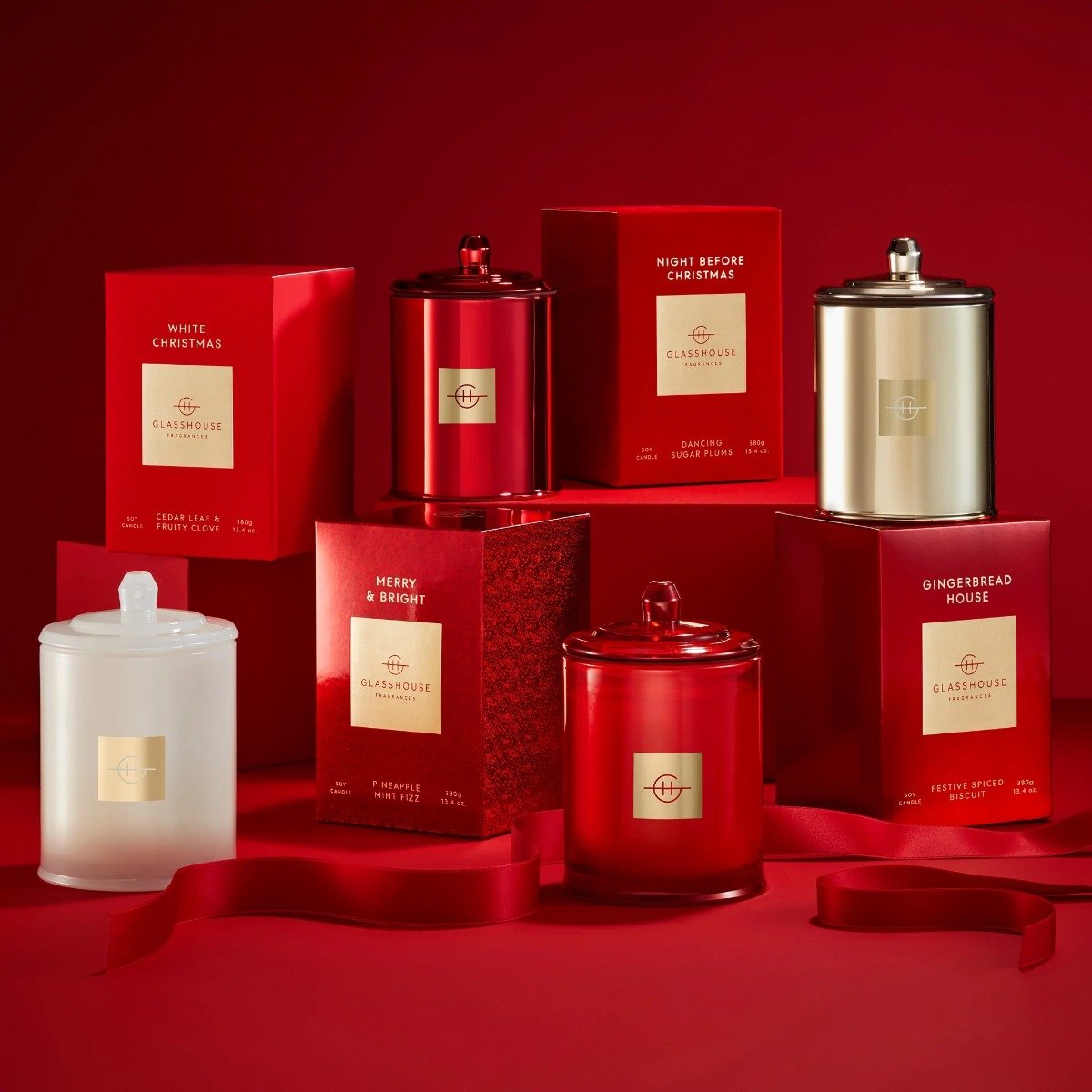 Glasshouse -  Gingerbread House Large Candle