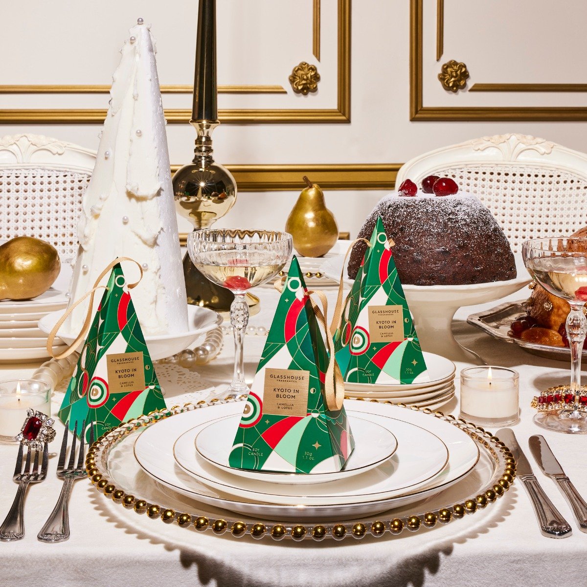 Glasshouse - Kyoto In Bloom Christmas Bauble Candle