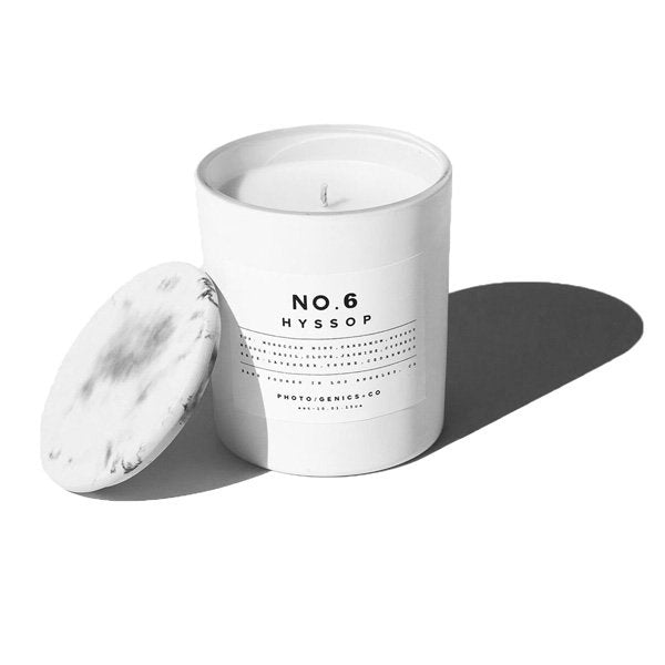Photogenics - Hyssop #6 Glass Candle