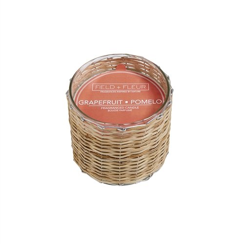 Field + Fleur - Grapefruit Pomelo 2 Wick Handwoven Candle