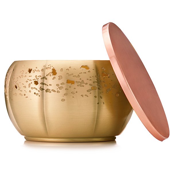 Thymes - Heirlum Pumpkin 3 Wick Gold Candle