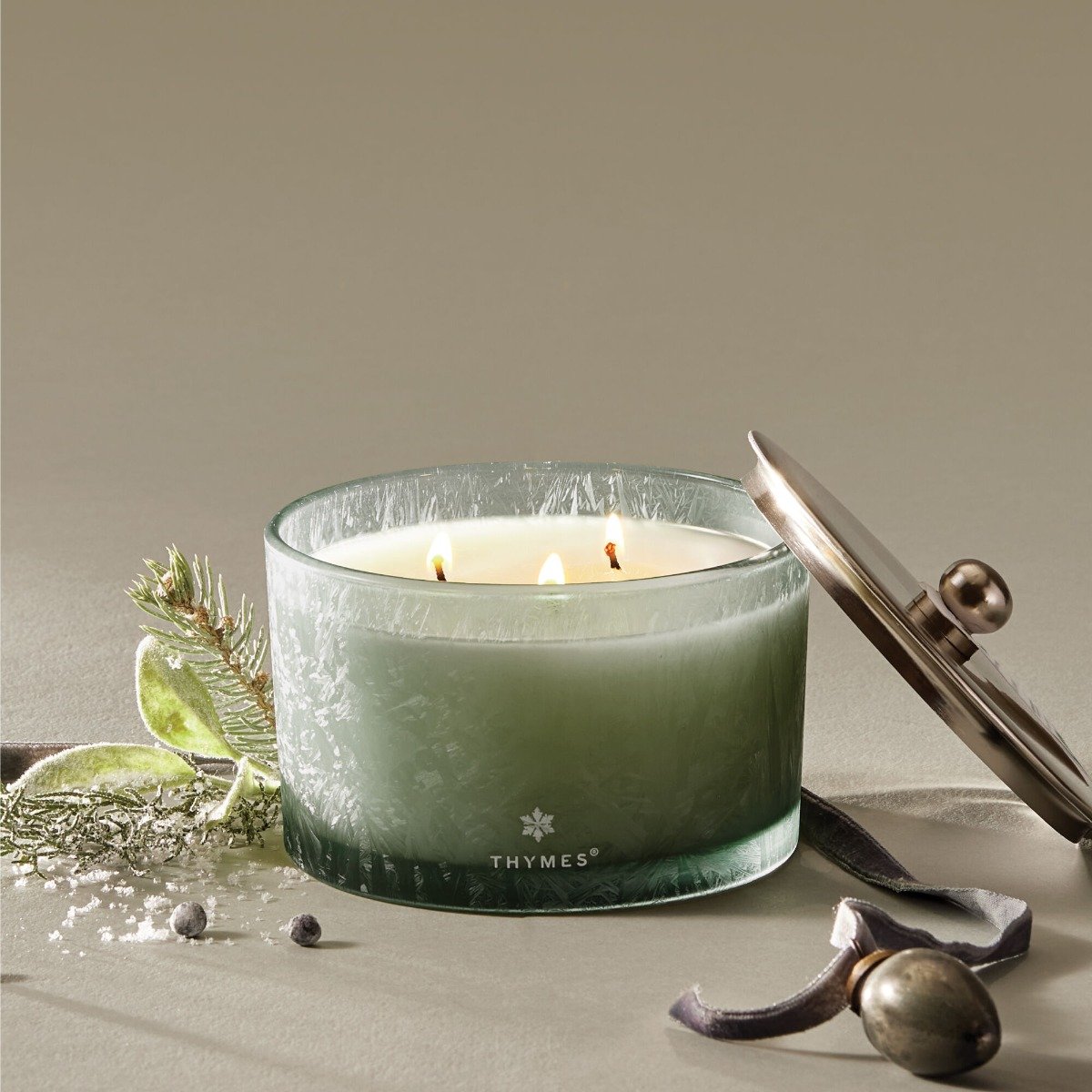 Thymes - Highland Frost 3 Wick Candle