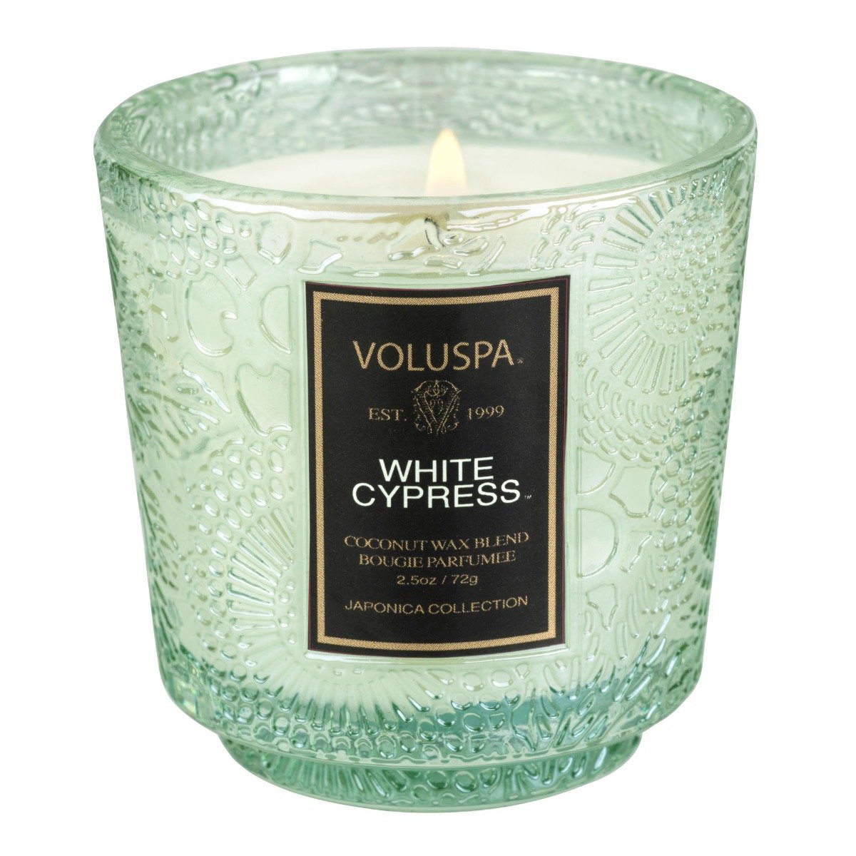 Voluspa - White Cypress Boxed Petite Pedestal Candle