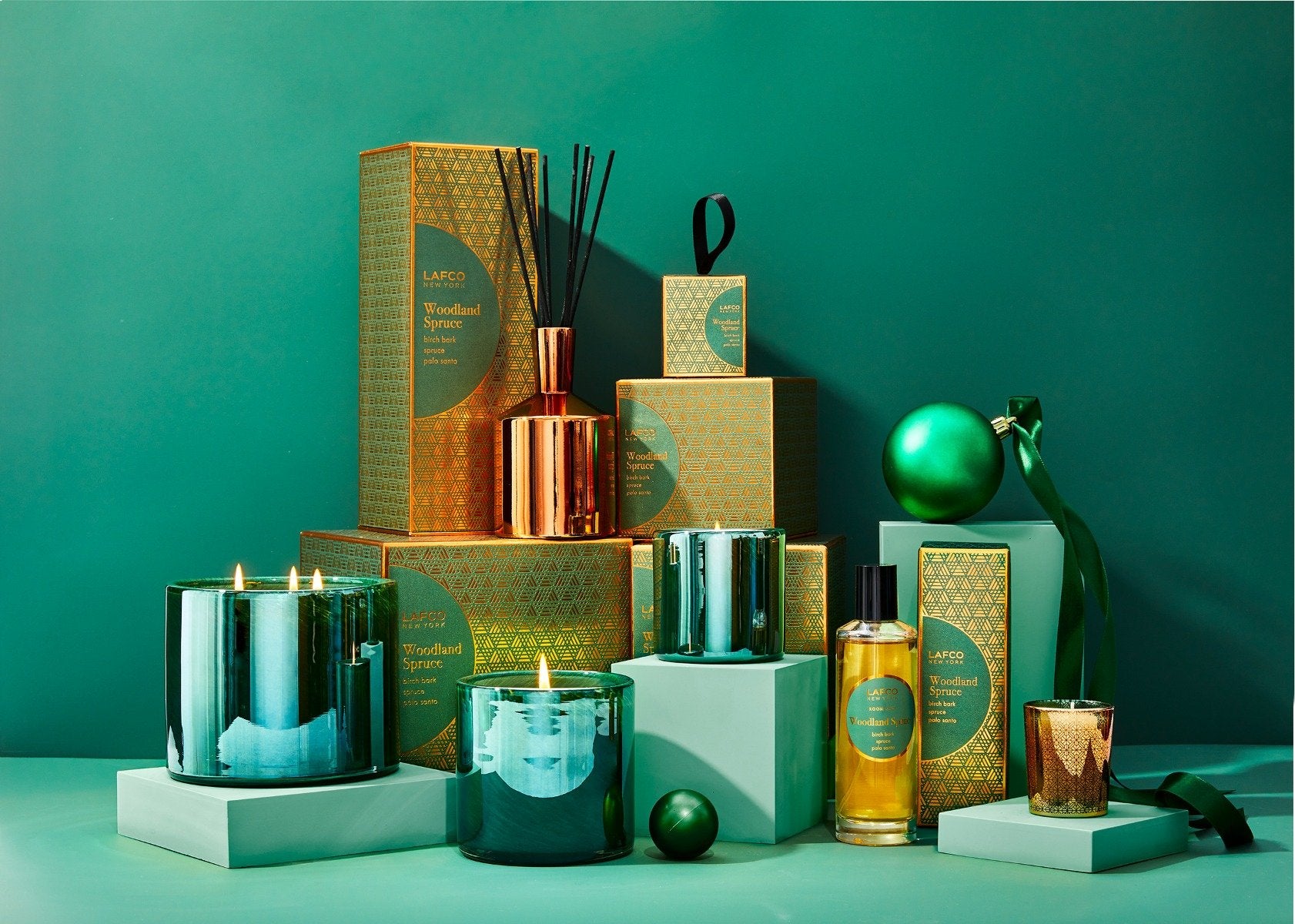 LAFCO - Woodland Spruce Classic Candle & Diffuser Duo